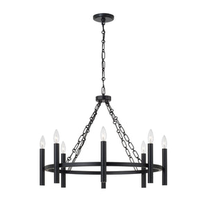 Capital Lighting - 462081MB - Eight Light Chandelier - Winton - Matte Black