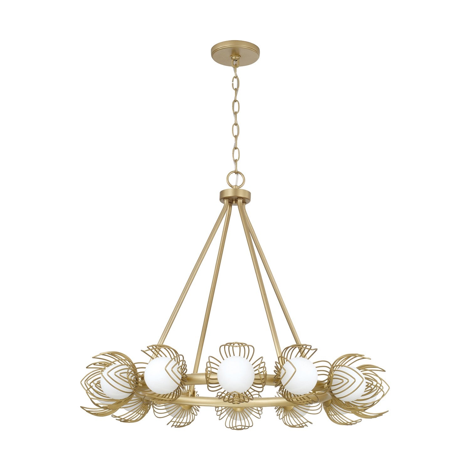Capital Lighting - 462101GF - 12 Light Chandelier - Flora - Buffed Gold