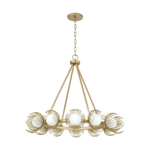 Capital Lighting - 462101GF - 12 Light Chandelier - Flora - Buffed Gold