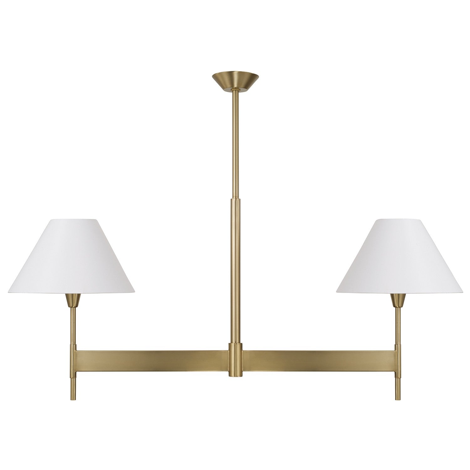 Capital Lighting - 860821AD-719 - Two Light Island Pendant - Leland - Aged Brass