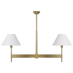 Capital Lighting - 860821AD-719 - Two Light Island Pendant - Leland - Aged Brass