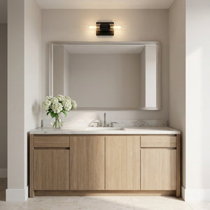 Visual Comfort Studio - 4465002CC-112 - Two Light Vanity - Keaton - Midnight Black | Midnight Black