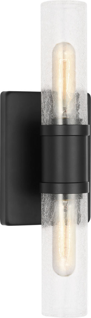 Visual Comfort Studio - 4465002CC-112 - Two Light Vanity - Keaton - Midnight Black | Midnight Black