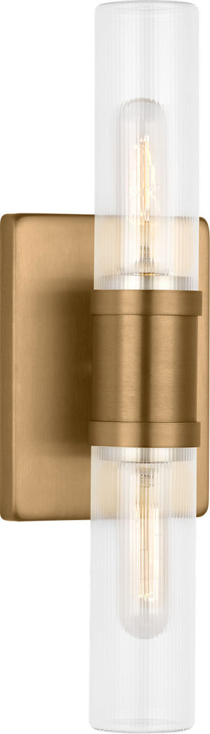 Visual Comfort Studio - 4465002CF-848 - Two Light Vanity - Keaton - Satin Brass | Satin Brass