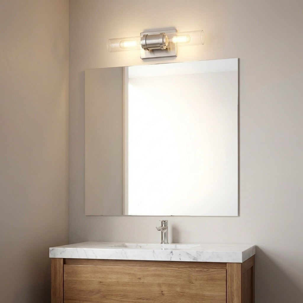 Visual Comfort Studio - 4465002CF-962 - Two Light Vanity - Keaton - Brushed Nickel | Brushed Nickel