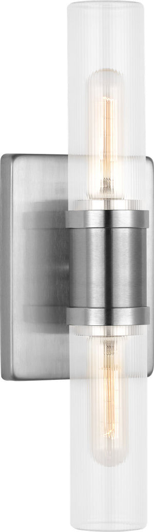 Visual Comfort Studio - 4465002CF-962 - Two Light Vanity - Keaton - Brushed Nickel | Brushed Nickel