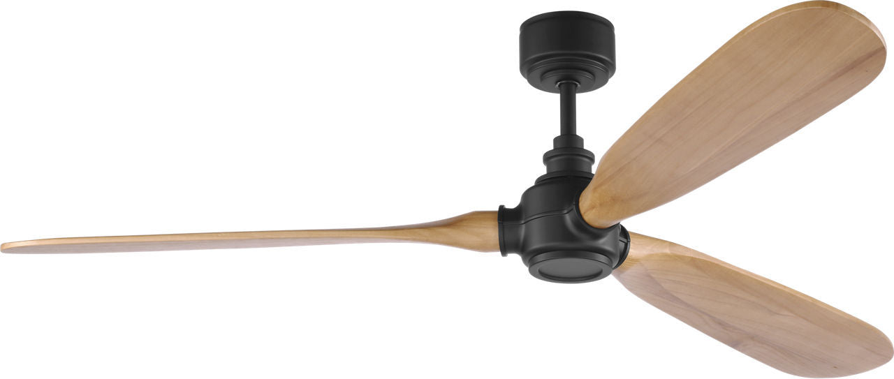 Visual Comfort Fan - 3VALSM60MBKNH - 60" Ceiling Fan - Valiant - Midnight Black