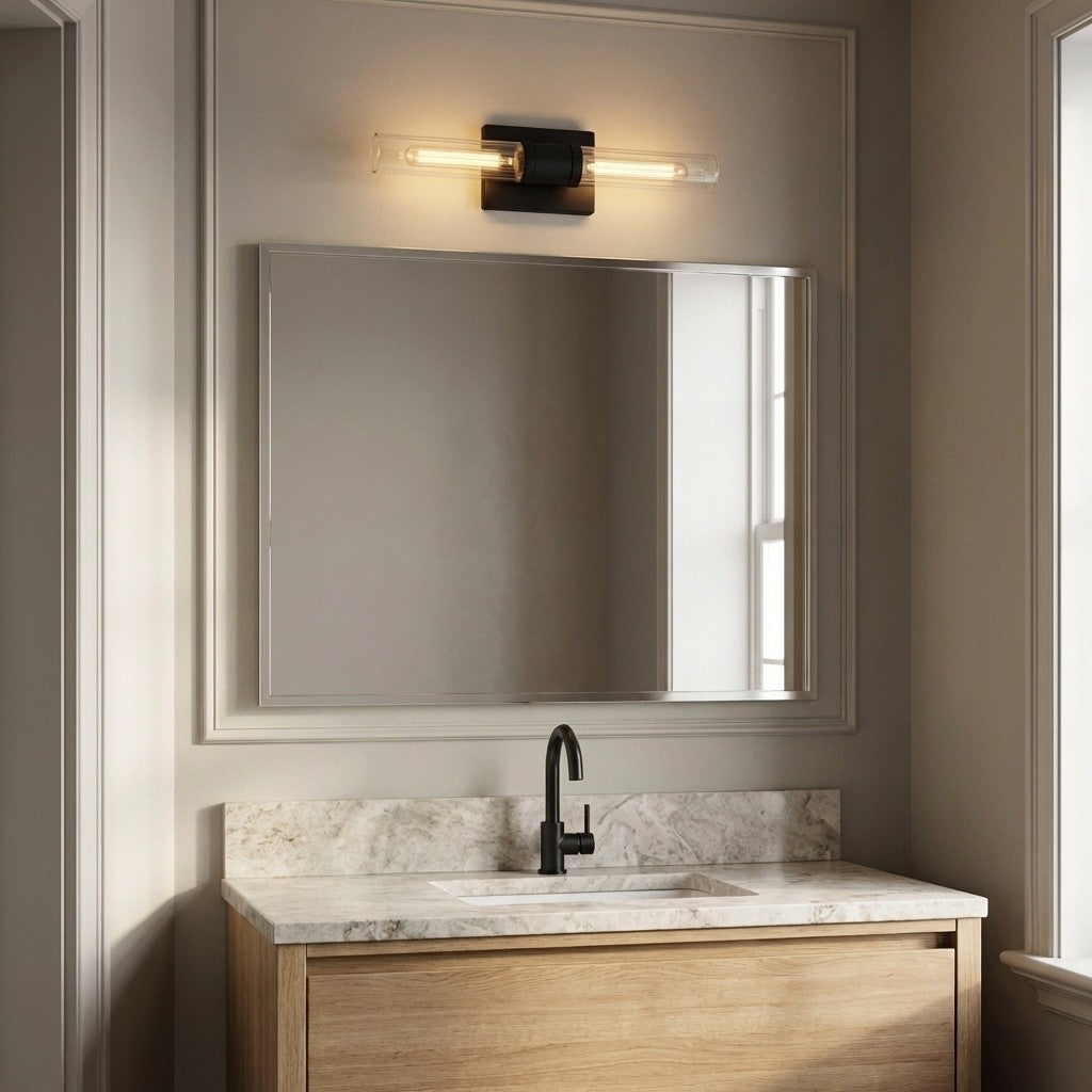 Visual Comfort Studio - 4565002CF-112 - Two Light Vanity - Keaton - Midnight Black | Midnight Black