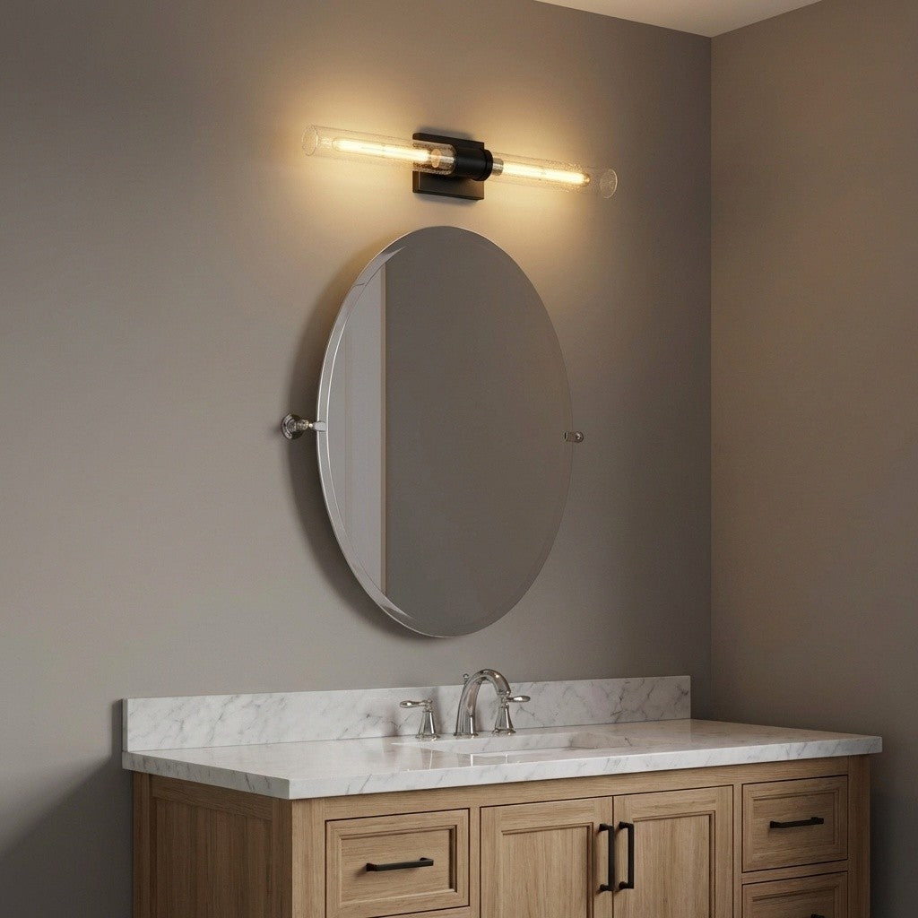 Visual Comfort Studio - 4665002CC-112 - Two Light Vanity - Keaton - Midnight Black | Midnight Black