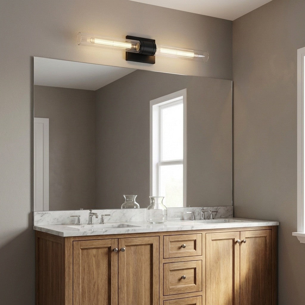 Visual Comfort Studio - 4665002CF-112 - Two Light Vanity - Keaton - Midnight Black | Midnight Black