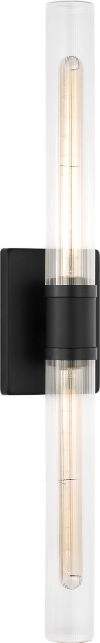 Visual Comfort Studio - 4665002CF-112 - Two Light Vanity - Keaton - Midnight Black | Midnight Black