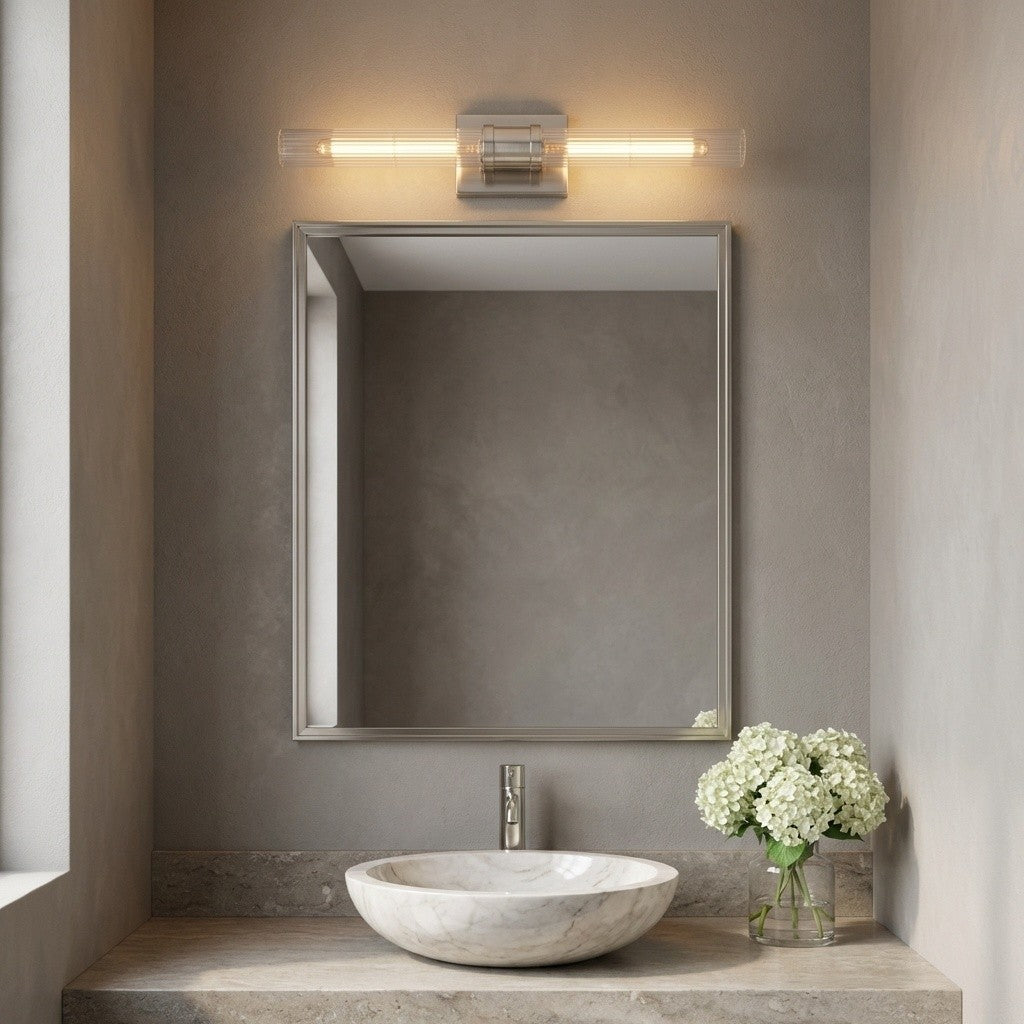 Visual Comfort Studio - 4665002CF-962 - Two Light Vanity - Keaton - Brushed Nickel | Brushed Nickel