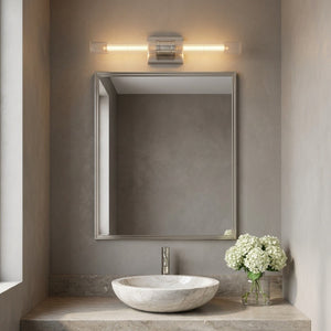 Visual Comfort Studio - 4665002CF-962 - Two Light Vanity - Keaton - Brushed Nickel | Brushed Nickel