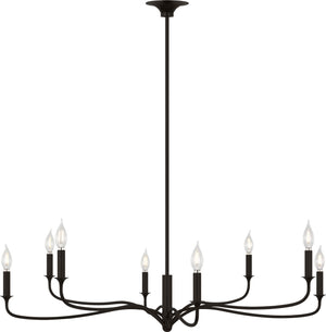 Visual Comfort Studio - AC1218AI - Eight Light Chandelier - Chatsworth - Aged Iron | Aged Iron