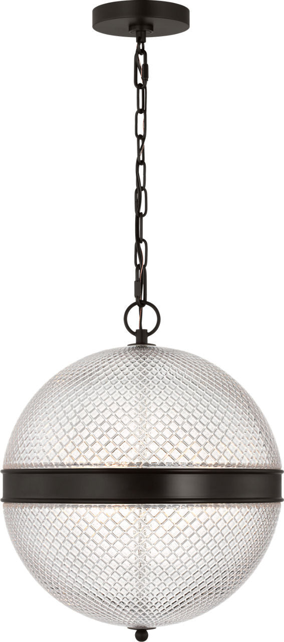 Visual Comfort Studio - AP1303AI - Three Light Pendant - Lucinda - Aged Iron | Aged Iron