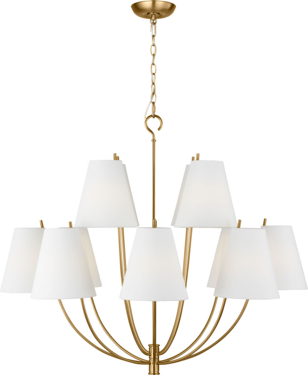 Visual Comfort Studio - CC18412BBS - 12 Light Chandelier - Marina - Burnished Brass | Burnished Brass