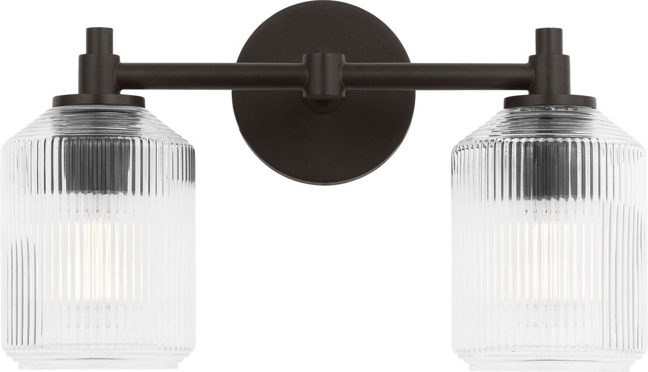 Visual Comfort Studio - CV1092AI - Two Light Bath - Barstow - Aged Iron | Aged Iron