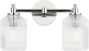 Visual Comfort Studio - CV1092PN - Two Light Bath - Barstow - Polished Nickel | Polished Nickel