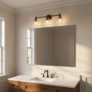Visual Comfort Studio - CV1093AI - Three Light Bath - Barstow - Aged Iron | Aged Iron