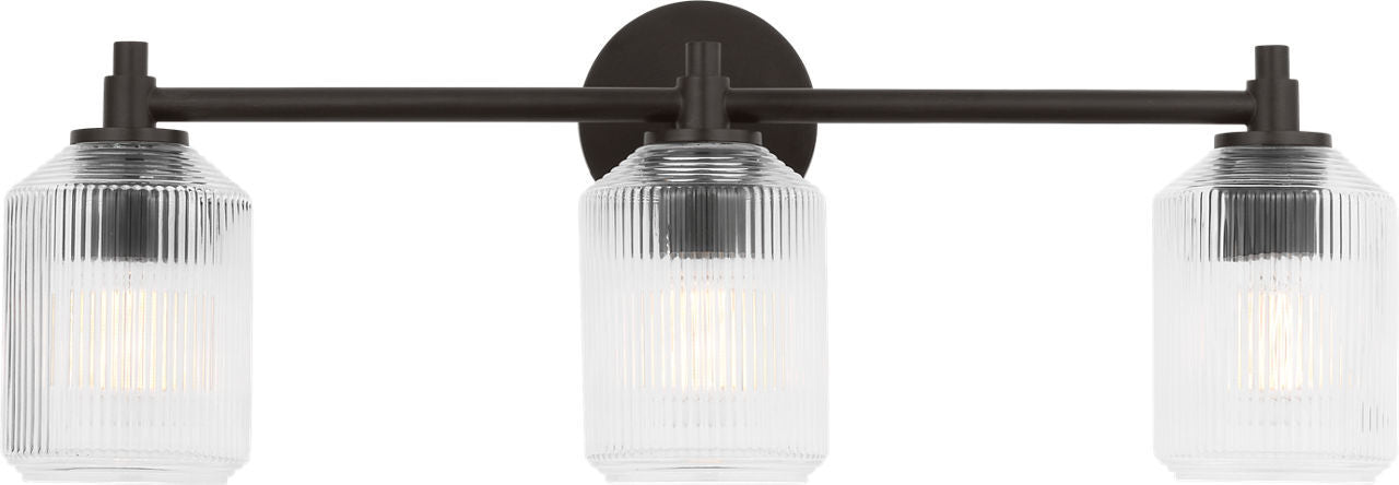 Visual Comfort Studio - CV1093AI - Three Light Bath - Barstow - Aged Iron | Aged Iron