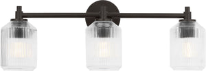 Visual Comfort Studio - CV1093AI - Three Light Bath - Barstow - Aged Iron | Aged Iron