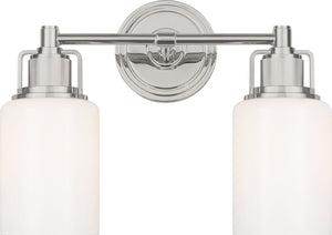 Visual Comfort Studio - CV1112PN - Two Light Bath - Ashford - Polished Nickel | Polished Nickel