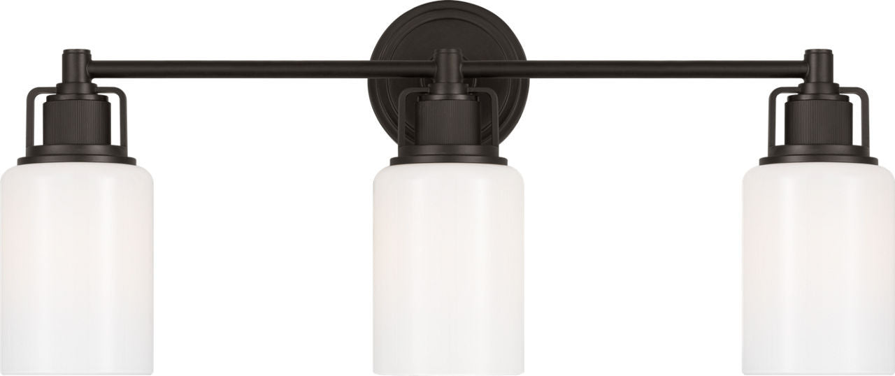 Visual Comfort Studio - CV1113AI - Three Light Bath - Ashford - Aged Iron | Aged Iron