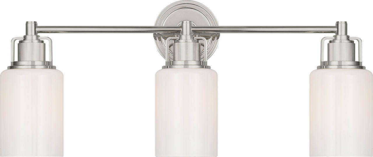 Visual Comfort Studio - CV1113PN - Three Light Bath - Ashford - Polished Nickel | Polished Nickel