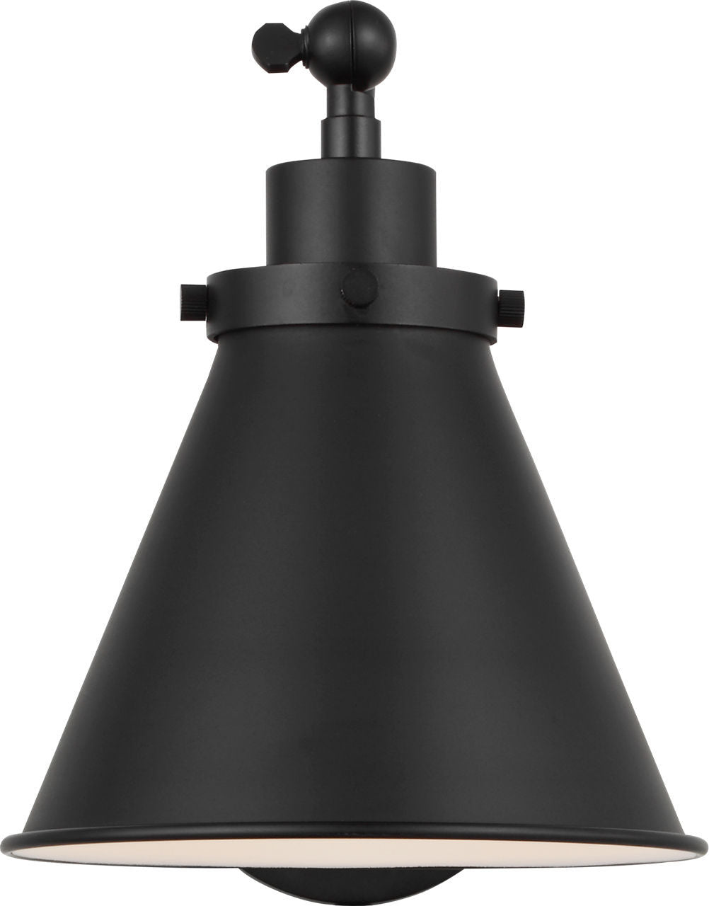 Visual Comfort Studio - CW1121MBK - One Light Wall Sconce - Wellfleet - Midnight Black | Midnight Black