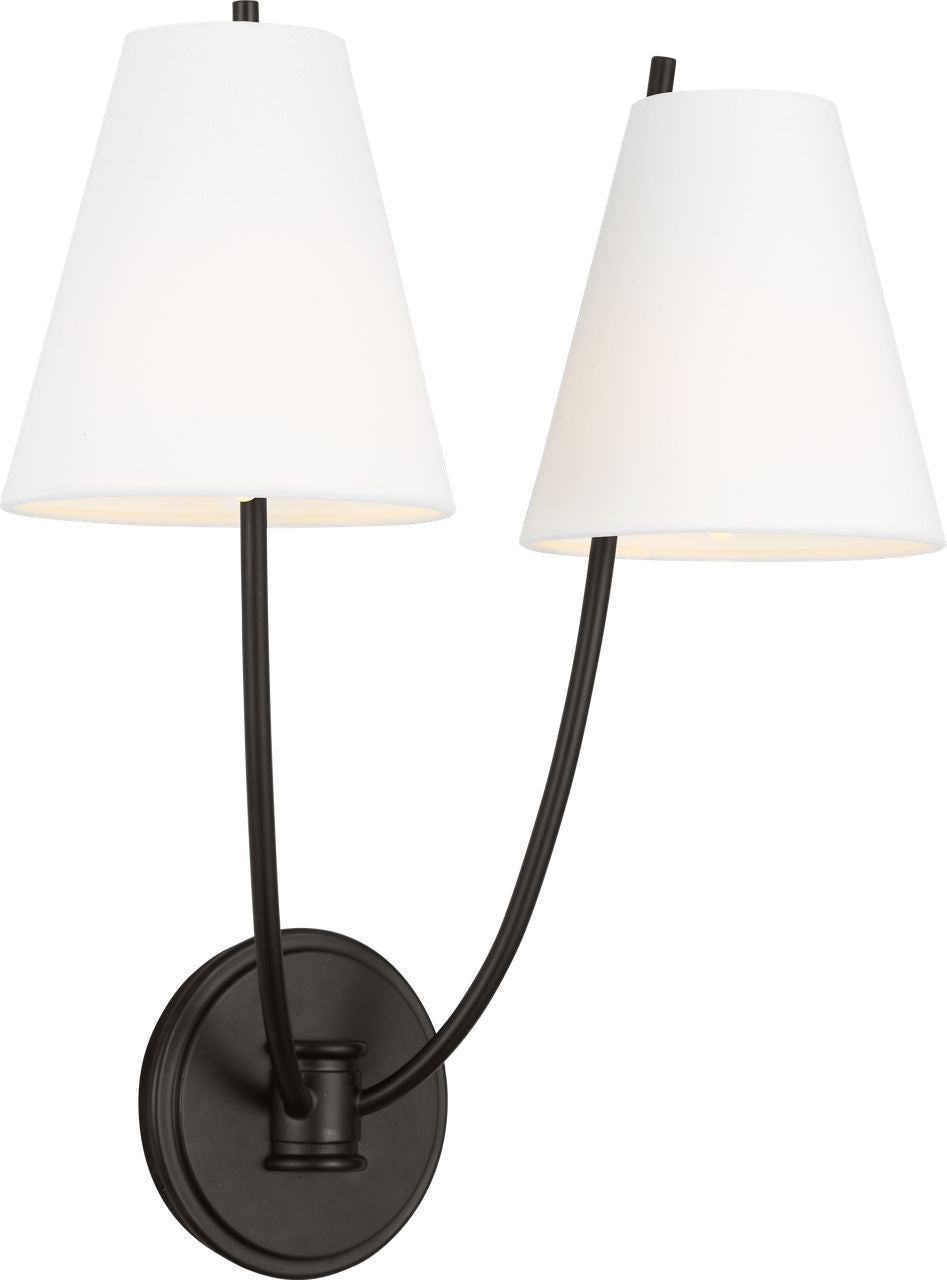 Visual Comfort Studio - CW1422AI - Two Light Wall Sconce - Marina - Aged Iron | Aged Iron