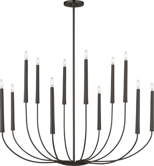 Visual Comfort Studio - EC11812AI - 12 Light Chandelier - Lois - Aged Iron | Aged Iron