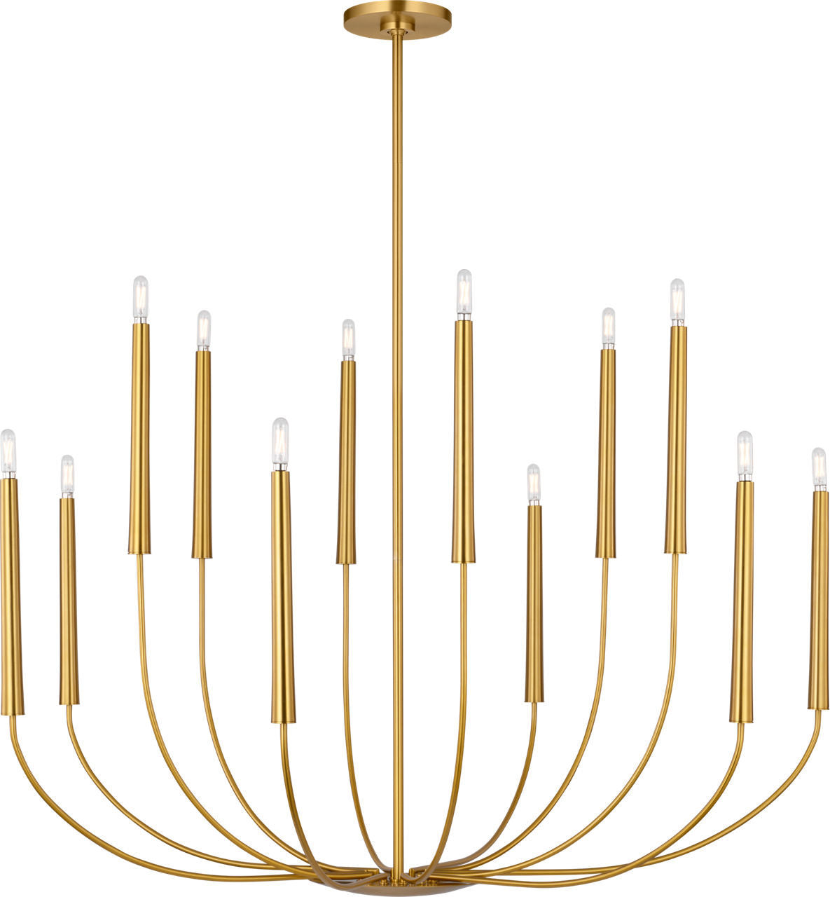 Visual Comfort Studio - EC11812BBS - 12 Light Chandelier - Lois - Burnished Brass | Burnished Brass