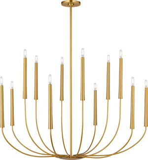 Visual Comfort Studio - EC11812BBS - 12 Light Chandelier - Lois - Burnished Brass | Burnished Brass