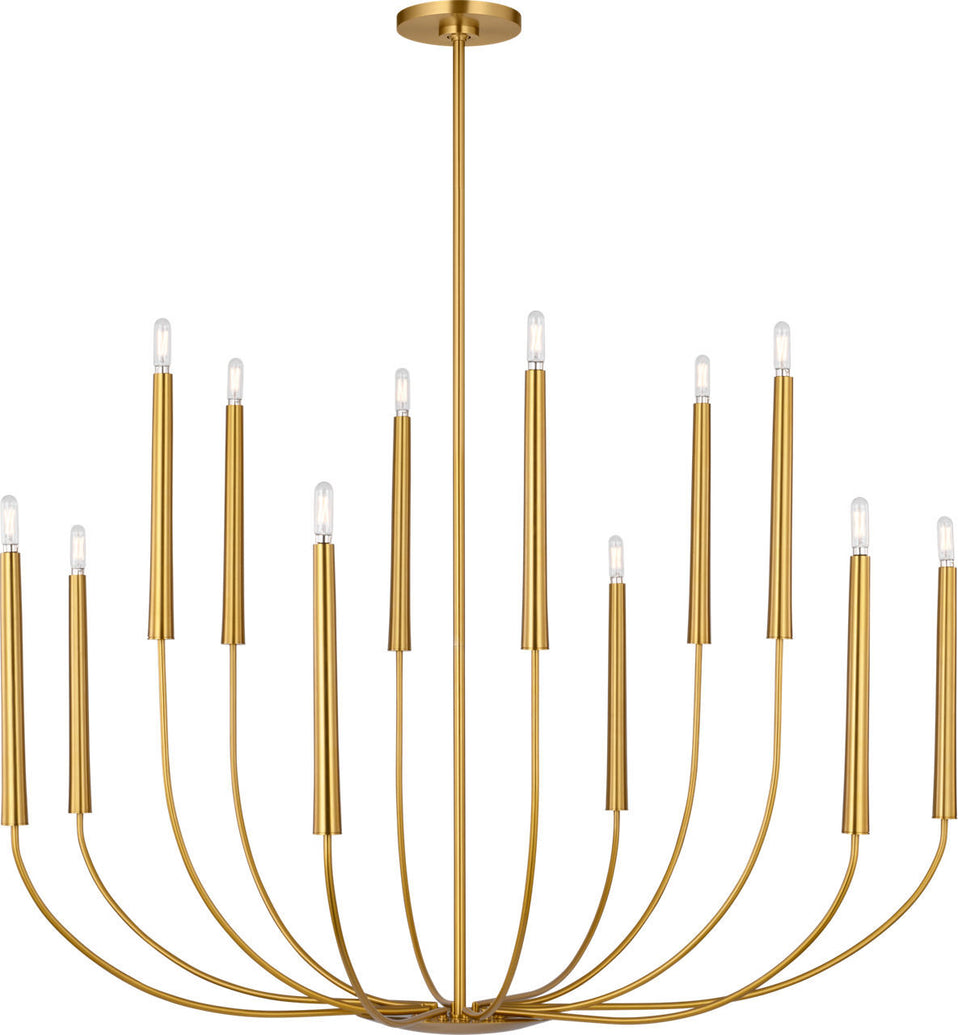 Visual Comfort Studio - EC11812BBS - 12 Light Chandelier - Lois - Burnished Brass | Burnished Brass