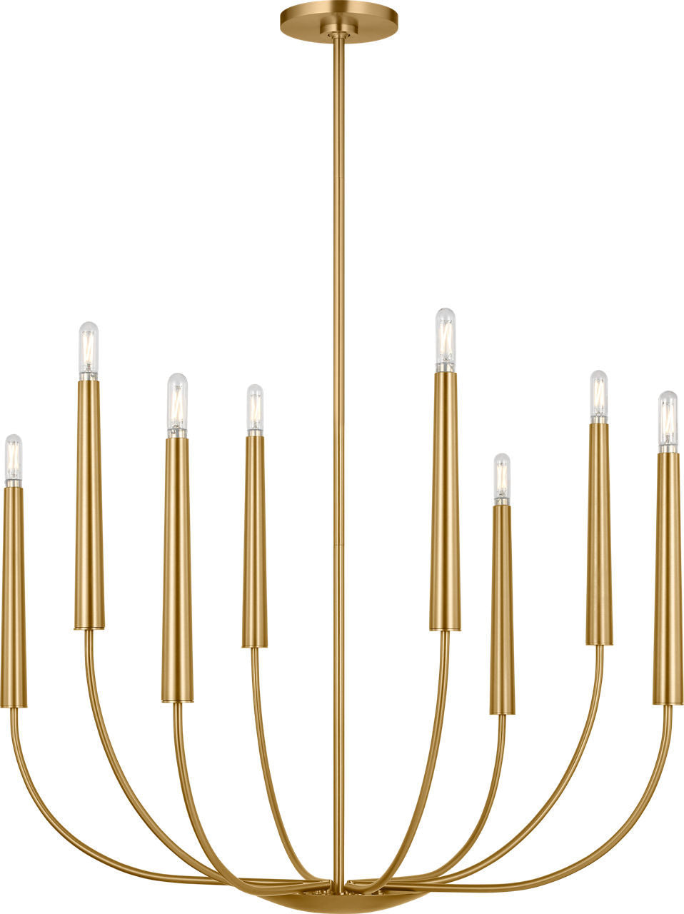 Visual Comfort Studio - EC1198BBS - Eight Light Chandelier - Lois - Burnished Brass | Burnished Brass