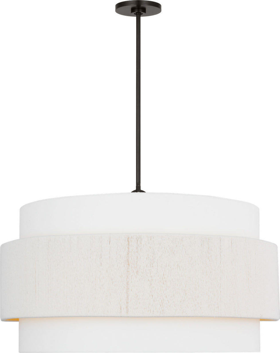 Visual Comfort Studio - EP1196AI - Six Light Hanging Shade - Belaro - Aged Iron | Aged Iron