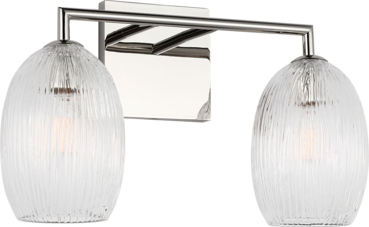 Visual Comfort Studio - HV1002PN - Two Light Bath - Serafina - Polished Nickel | Polished Nickel