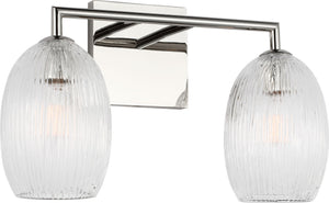 Visual Comfort Studio - HV1002PN - Two Light Bath - Serafina - Polished Nickel | Polished Nickel