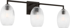 Visual Comfort Studio - HV1003AI - Three Light Bath - Serafina - Aged Iron | Aged Iron