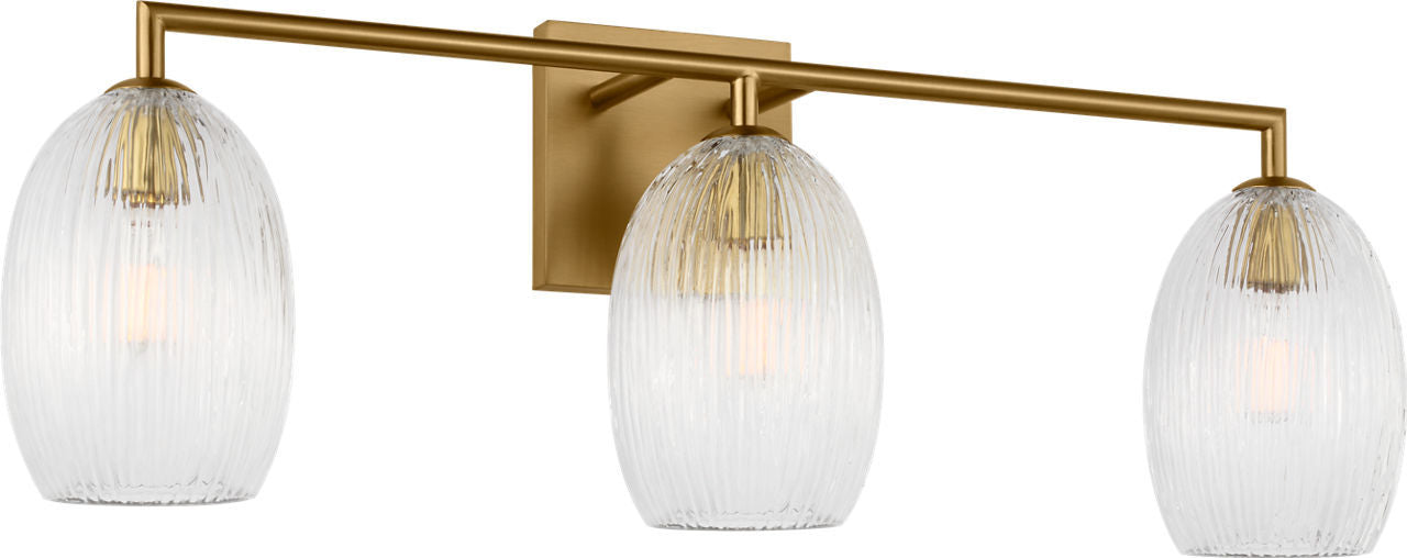 Visual Comfort Studio - HV1003BBS - Three Light Bath - Serafina - Burnished Brass | Burnished Brass
