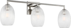Visual Comfort Studio - HV1003PN - Three Light Bath - Serafina - Polished Nickel | Polished Nickel