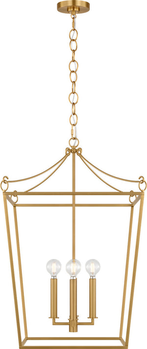Visual Comfort Studio - KSC1174BBS - Four Light Lantern - Carlyle - Burnished Brass | Burnished Brass