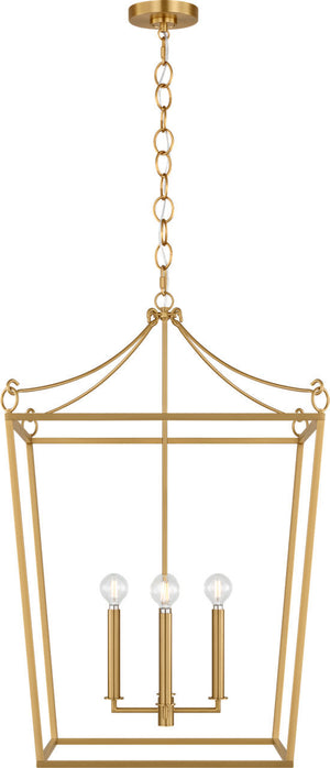 Visual Comfort Studio - KSC1194BBS - Four Light Lantern - Carlyle - Burnished Brass | Burnished Brass
