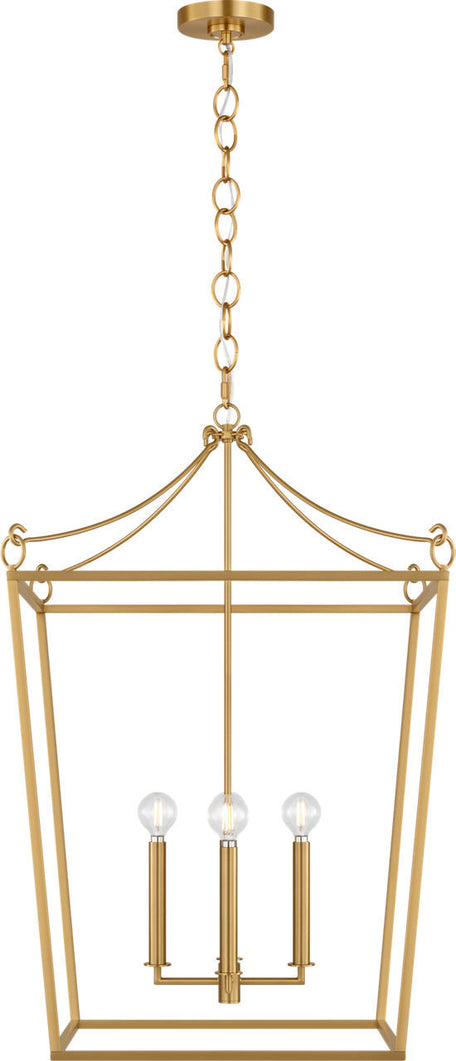Visual Comfort Studio - KSC1194BBS - Four Light Lantern - Carlyle - Burnished Brass | Burnished Brass