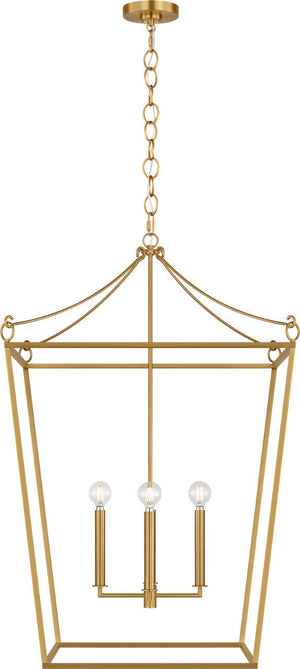 Visual Comfort Studio - KSC1204BBS - Four Light Lantern - Carlyle - Burnished Brass | Burnished Brass