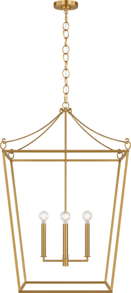 Visual Comfort Studio - KSC1204BBS - Four Light Lantern - Carlyle - Burnished Brass | Burnished Brass