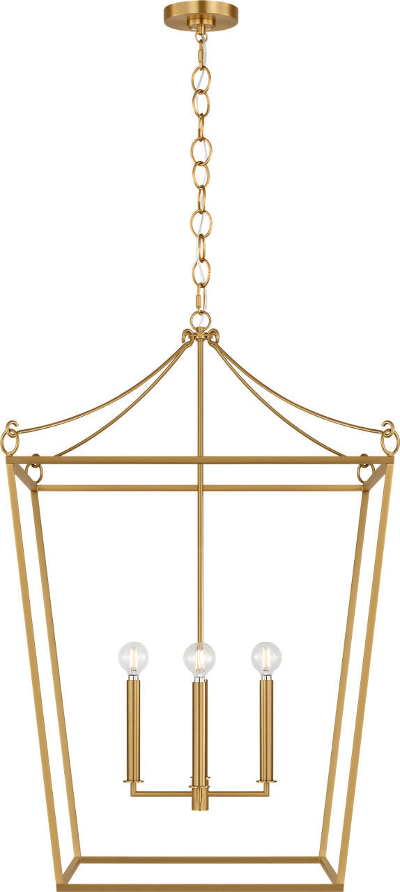 Visual Comfort Studio - KSC1204BBS - Four Light Lantern - Carlyle - Burnished Brass | Burnished Brass