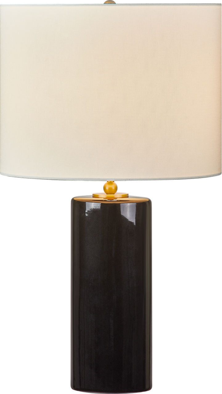 Visual Comfort Studio - KST1241CBK - One Light Table Lamp - Lauren - Black Ceramic | Black Ceramic