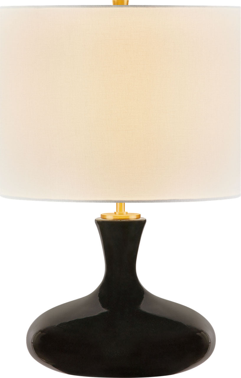 Visual Comfort Studio - KST1251CBK - One Light Table Lamp - Amber - Black Ceramic | Black Ceramic