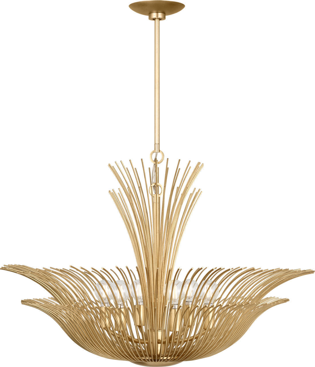 Visual Comfort Studio - LXC1196GD - Six Light Chandelier - Dorelle - Gild | Gild